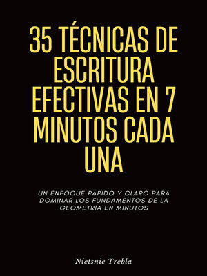 cover image of 35 Técnicas de Escritura Efectivas en 7 Minutos Cada Una